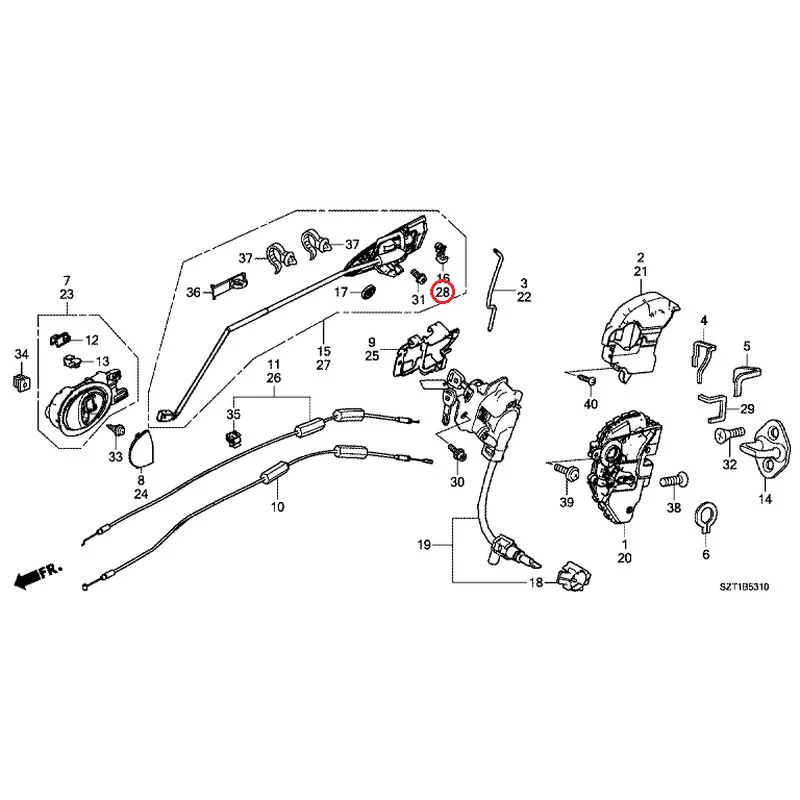 [NEW] JDM HONDA CR-Z ZF1 2012 Door Locks/Outer Handles GENUINE OEM - Image 49