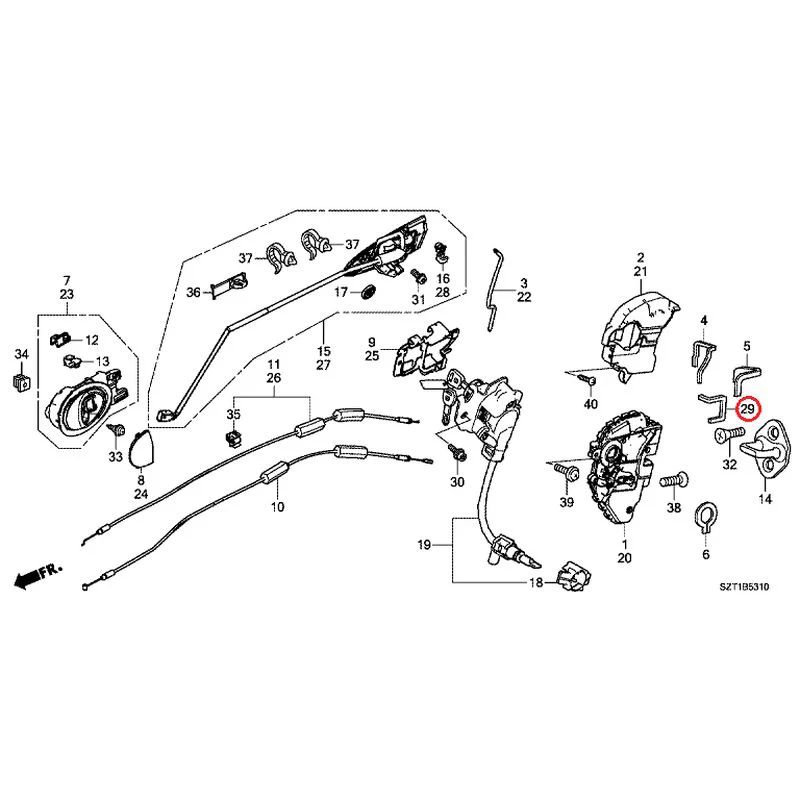 [NEW] JDM HONDA CR-Z ZF1 2012 Door Locks/Outer Handles GENUINE OEM - Image 50