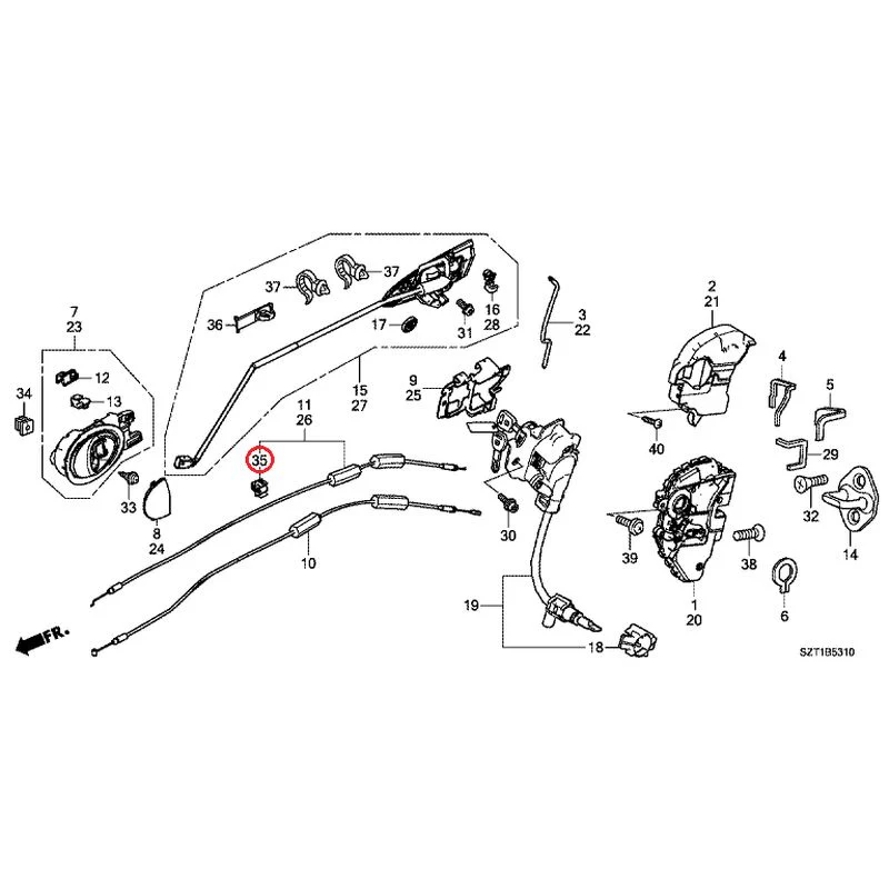 [NEW] JDM HONDA CR-Z ZF1 2012 Door Locks/Outer Handles GENUINE OEM - Image 56