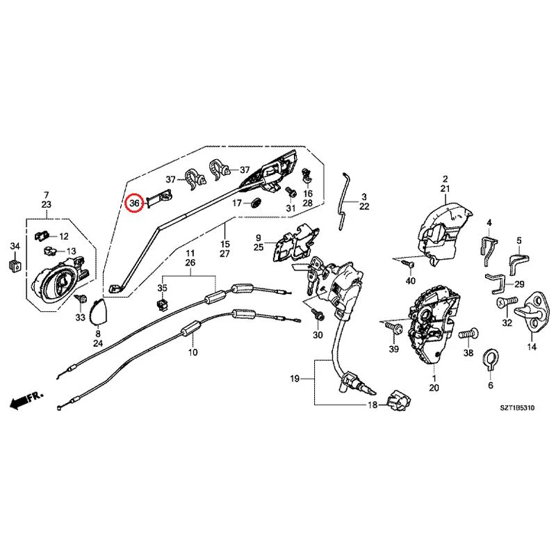 [NEW] JDM HONDA CR-Z ZF1 2012 Door Locks/Outer Handles GENUINE OEM - Image 57