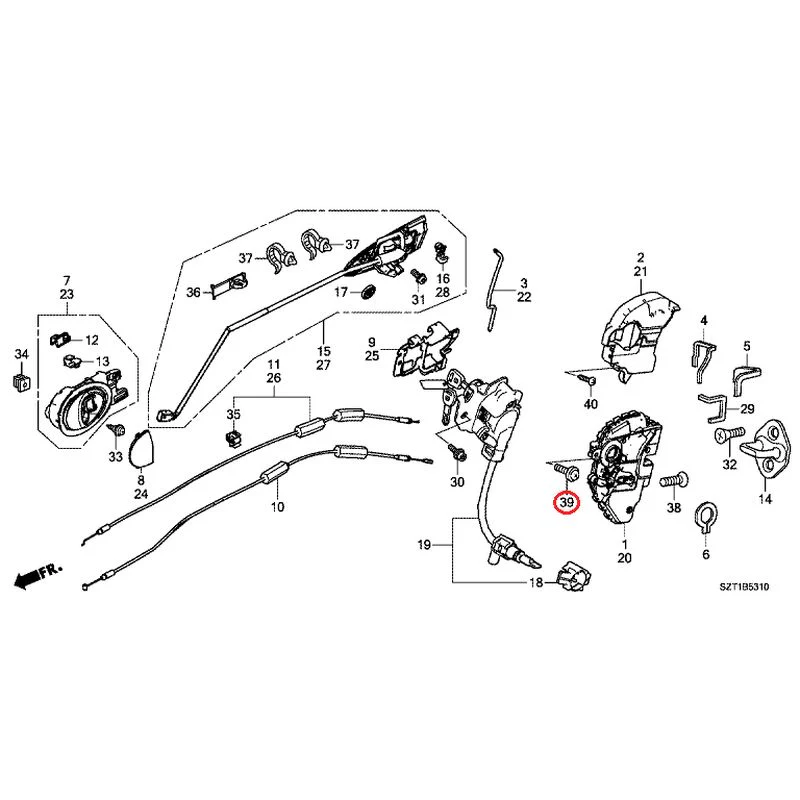 [NEW] JDM HONDA CR-Z ZF1 2012 Door Locks/Outer Handles GENUINE OEM - Image 60