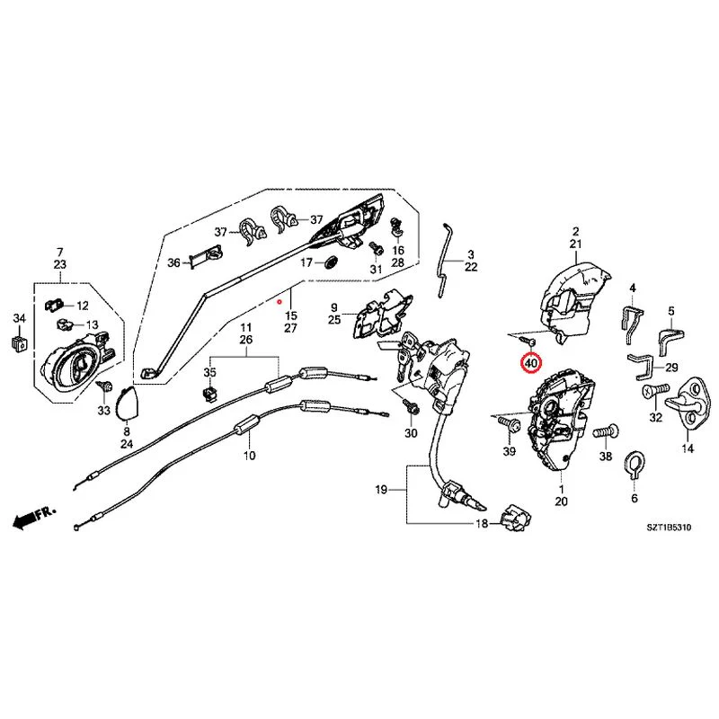[NEW] JDM HONDA CR-Z ZF1 2012 Door Locks/Outer Handles GENUINE OEM - Image 61