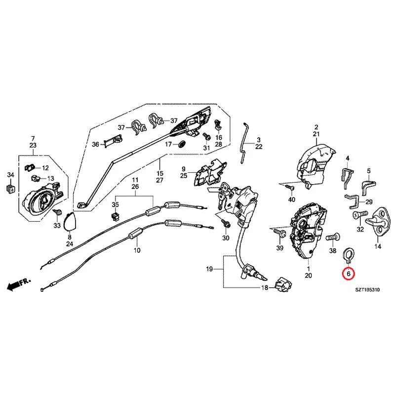 [NEW] JDM HONDA CR-Z ZF1 2012 Door Locks/Outer Handles GENUINE OEM - Image 7