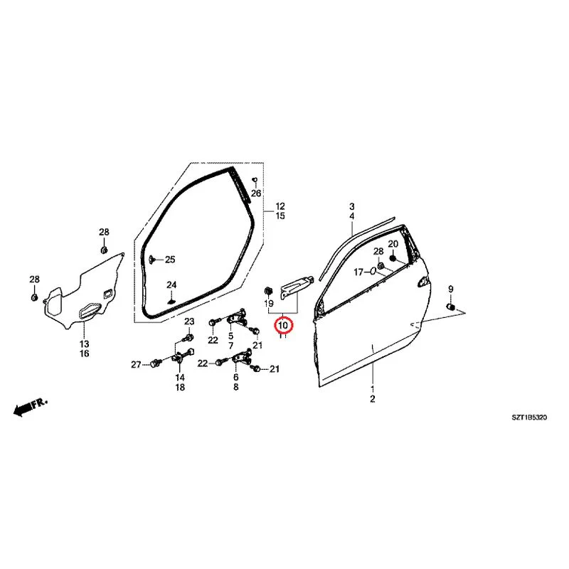 [NEW] JDM HONDA CR-Z ZF1 2012 Door Panels GENUINE OEM - Image 11