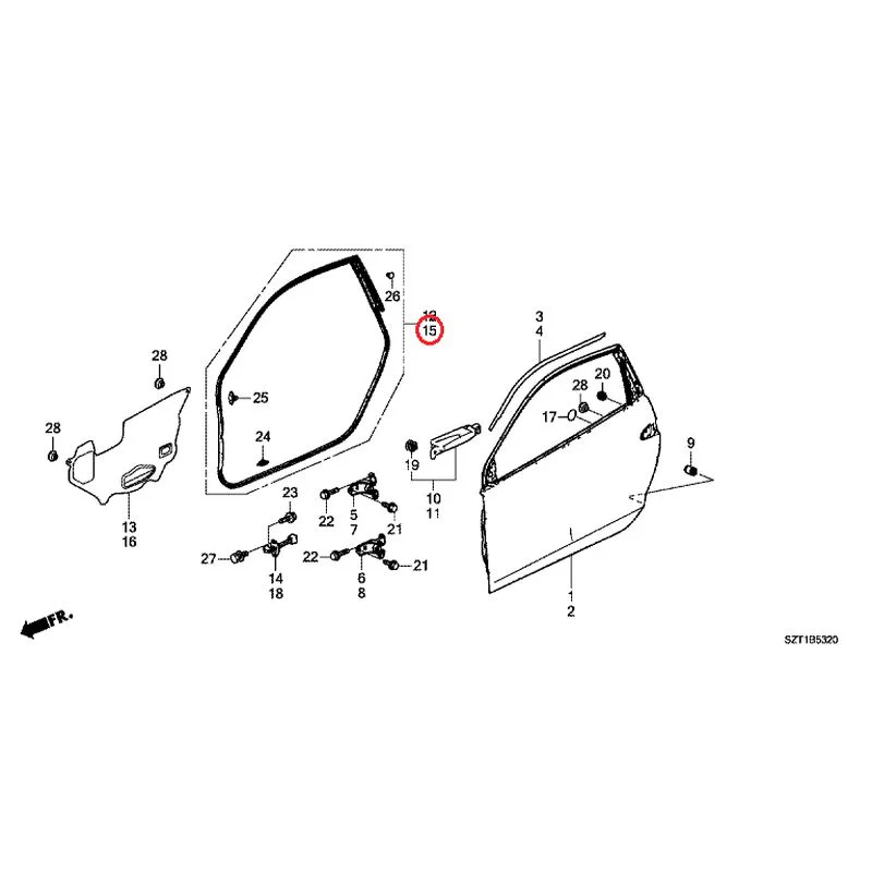 [NEW] JDM HONDA CR-Z ZF1 2012 Door Panels GENUINE OEM - Image 16