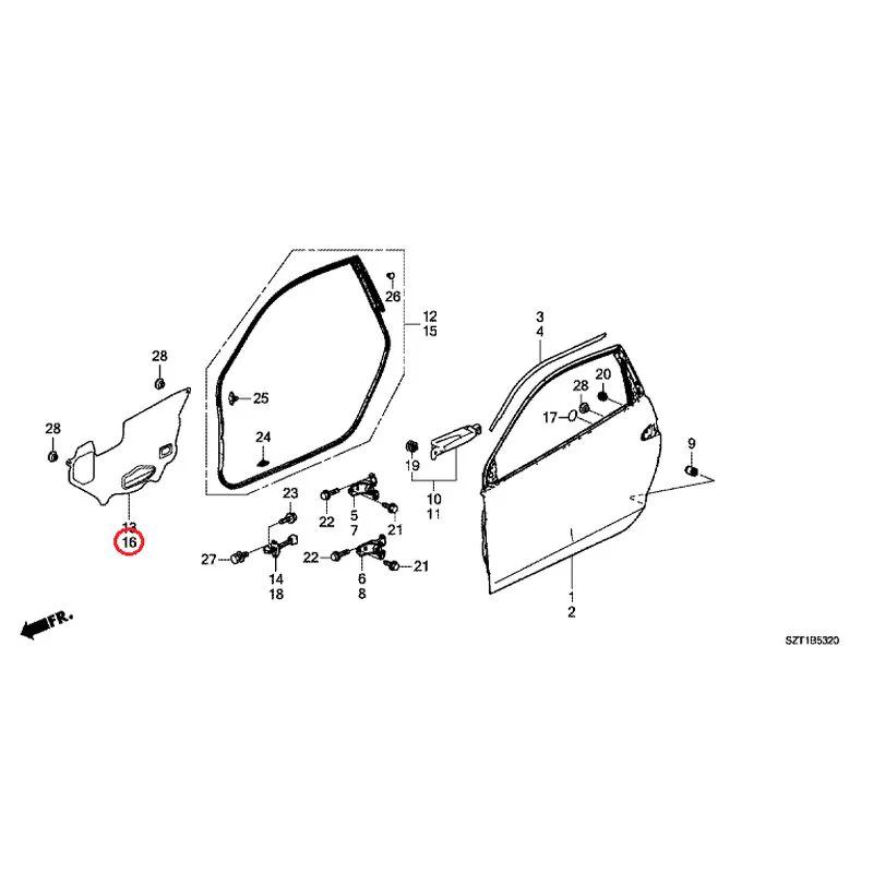 [NEW] JDM HONDA CR-Z ZF1 2012 Door Panels GENUINE OEM - Image 17