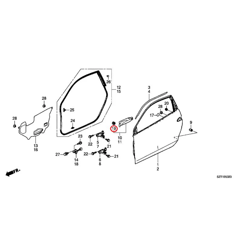 [NEW] JDM HONDA CR-Z ZF1 2012 Door Panels GENUINE OEM - Image 20