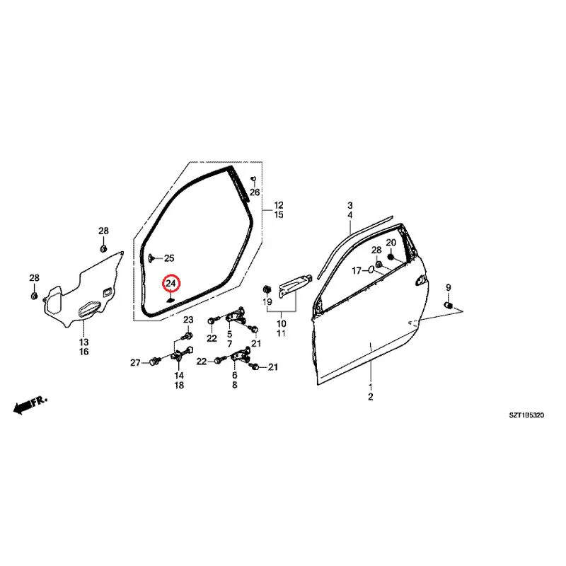 [NEW] JDM HONDA CR-Z ZF1 2012 Door Panels GENUINE OEM - Image 26