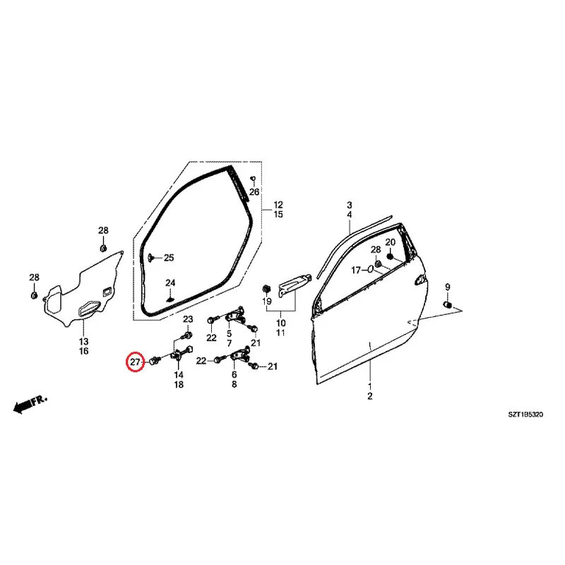 [NEW] JDM HONDA CR-Z ZF1 2012 Door Panels GENUINE OEM - Image 29