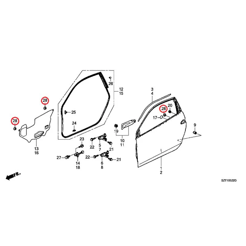 [NEW] JDM HONDA CR-Z ZF1 2012 Door Panels GENUINE OEM - Image 30