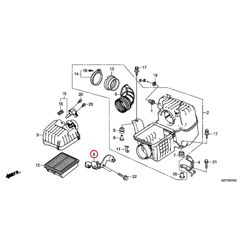 [NEW] JDM HONDA CR-Z ZF1 2012 Air Cleaner GENUINE OEM - Image 10