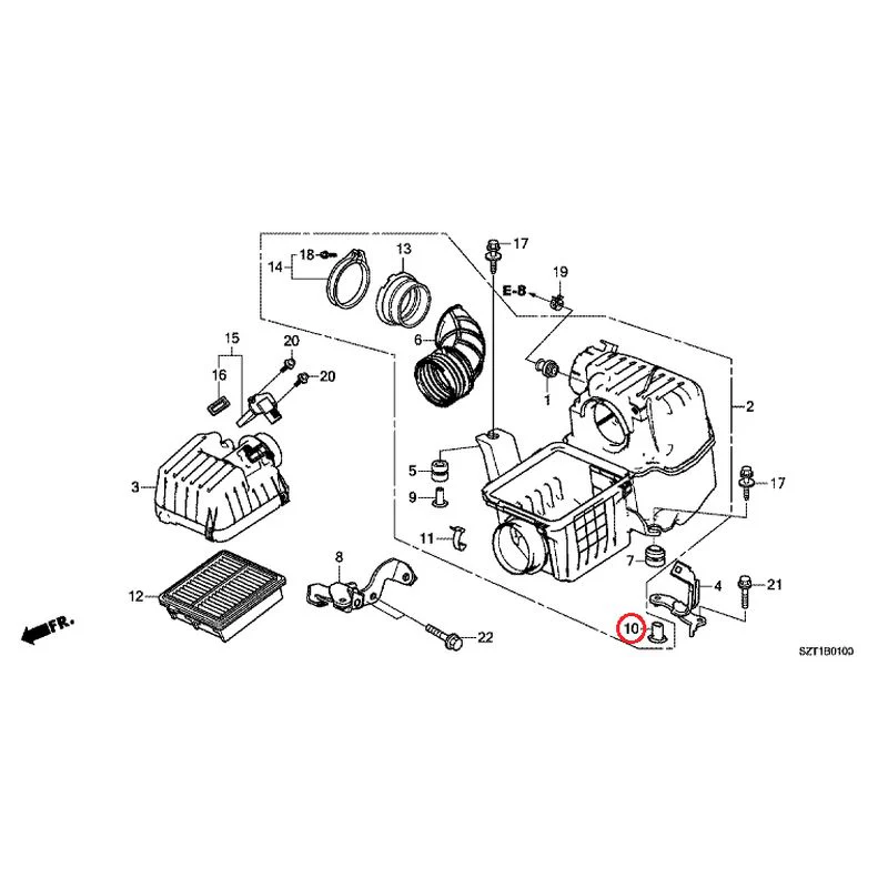 [NEW] JDM HONDA CR-Z ZF1 2012 Air Cleaner GENUINE OEM - Image 12