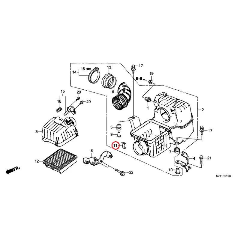 [NEW] JDM HONDA CR-Z ZF1 2012 Air Cleaner GENUINE OEM - Image 13