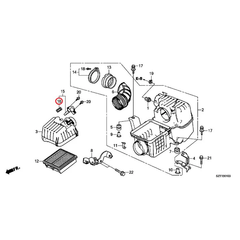 [NEW] JDM HONDA CR-Z ZF1 2012 Air Cleaner GENUINE OEM - Image 19
