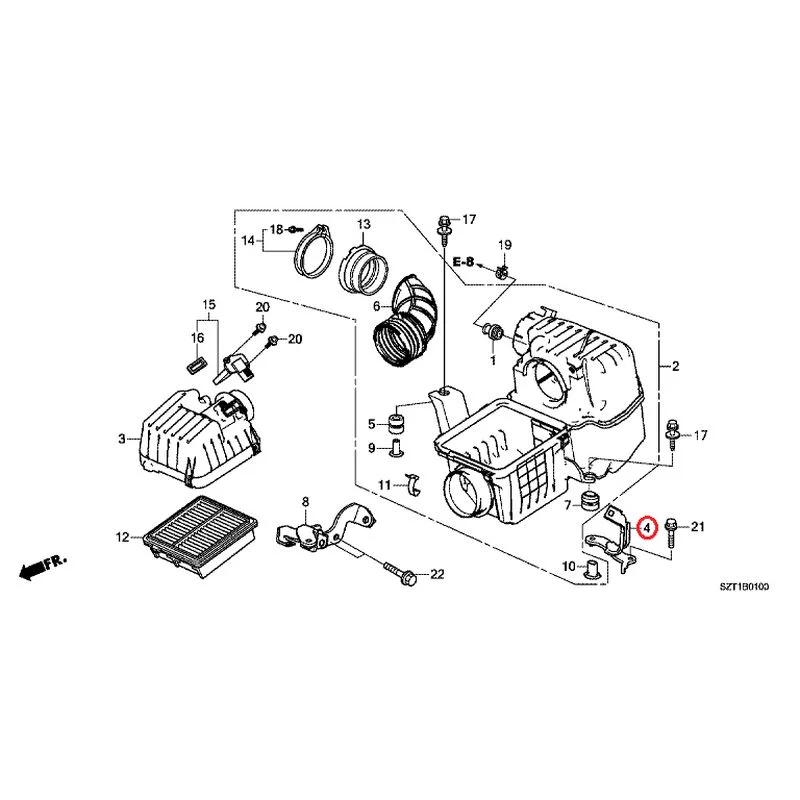 [NEW] JDM HONDA CR-Z ZF1 2012 Air Cleaner GENUINE OEM - Image 6