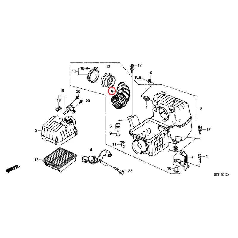 [NEW] JDM HONDA CR-Z ZF1 2012 Air Cleaner GENUINE OEM - Image 8