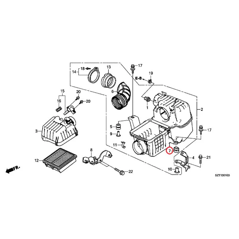 [NEW] JDM HONDA CR-Z ZF1 2012 Air Cleaner GENUINE OEM - Image 9