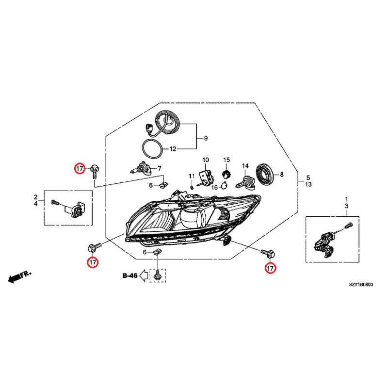 [NEW] JDM HONDA CR-Z ZF1 2012 Headlight GENUINE OEM - Image 18