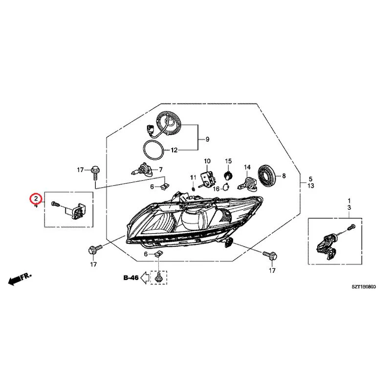 [NEW] JDM HONDA CR-Z ZF1 2012 Headlight GENUINE OEM - Image 3