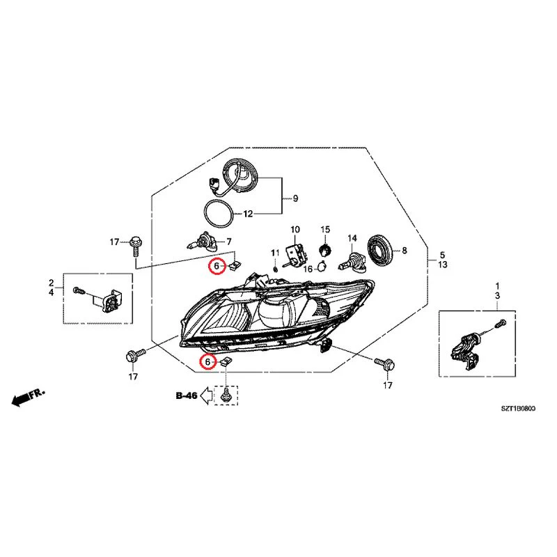 [NEW] JDM HONDA CR-Z ZF1 2012 Headlight GENUINE OEM - Image 7