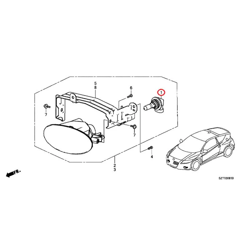 [NEW] JDM HONDA CR-Z ZF1 2012 Fog Lights GENUINE OEM - Image 2