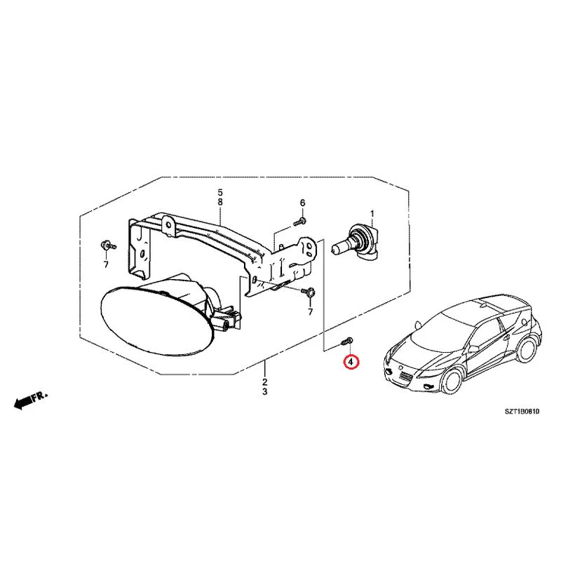 [NEW] JDM HONDA CR-Z ZF1 2012 Fog Lights GENUINE OEM - Image 6