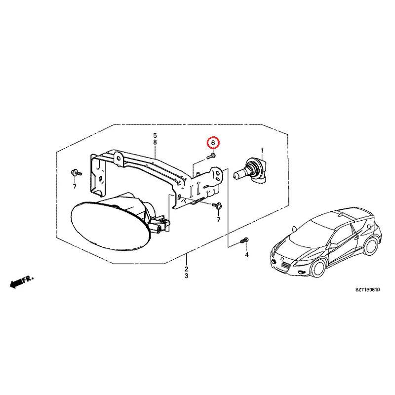 [NEW] JDM HONDA CR-Z ZF1 2012 Fog Lights GENUINE OEM - Image 8