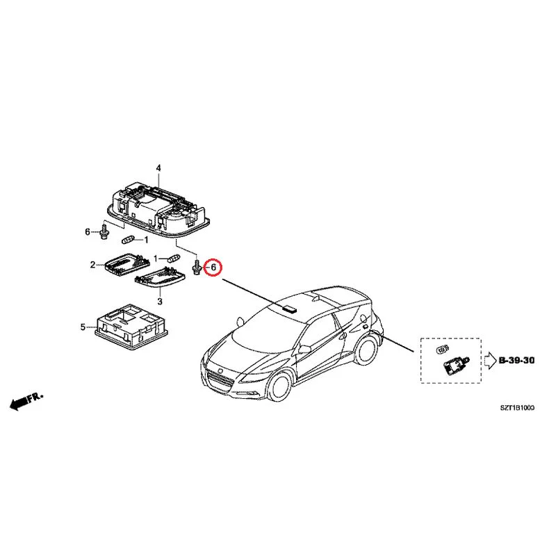 [NEW] JDM HONDA CR-Z ZF1 2012 Interior Lights GENUINE OEM - Image 8