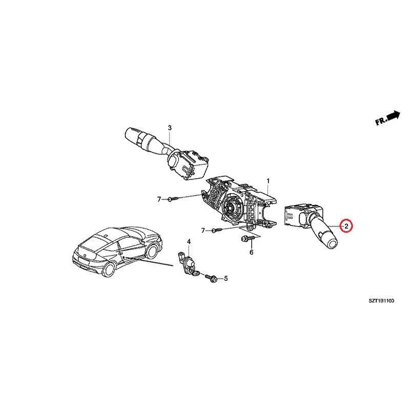 [NEW] JDM HONDA CR-Z ZF1 2012 Combination Switches GENUINE OEM - Image 3