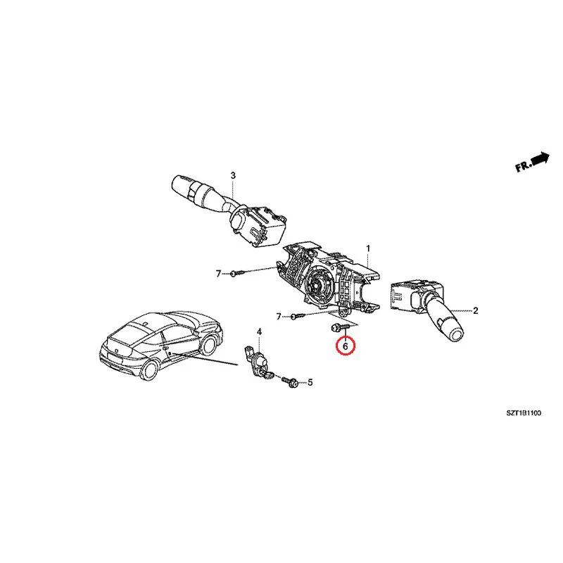 [NEW] JDM HONDA CR-Z ZF1 2012 Combination Switches GENUINE OEM - Image 8