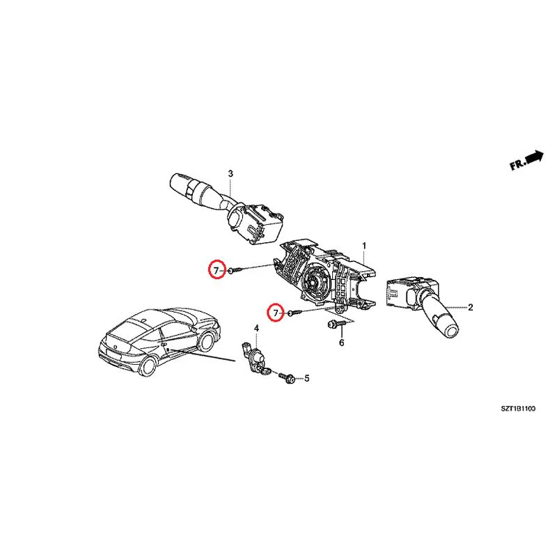 [NEW] JDM HONDA CR-Z ZF1 2012 Combination Switches GENUINE OEM - Image 9