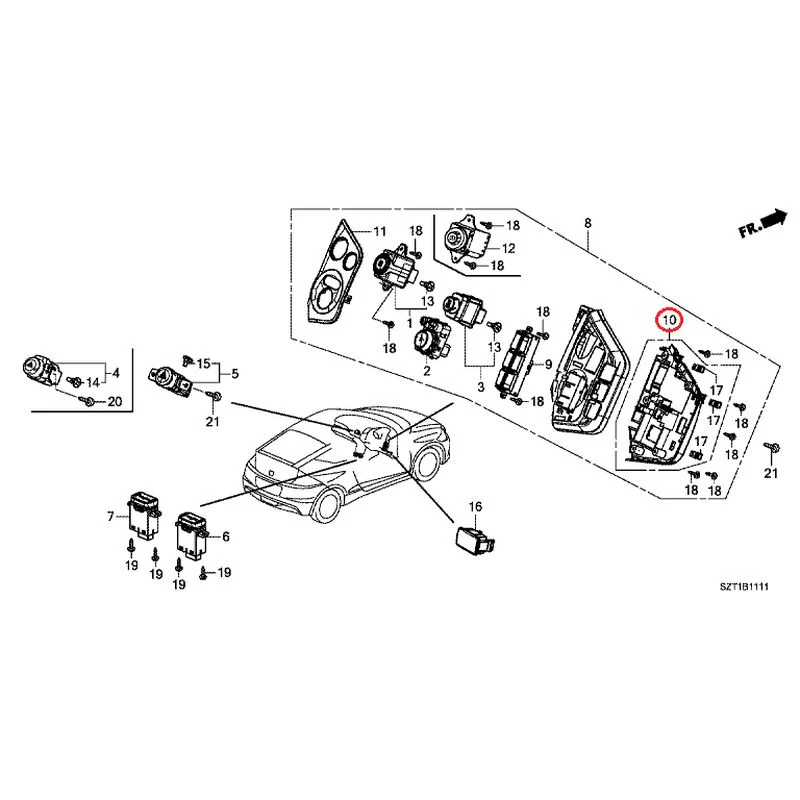 [NEW] JDM HONDA CR-Z ZF1 2012 Switches GENUINE OEM - Image 10