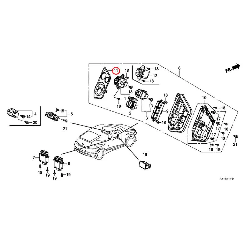 [NEW] JDM HONDA CR-Z ZF1 2012 Switches GENUINE OEM - Image 11