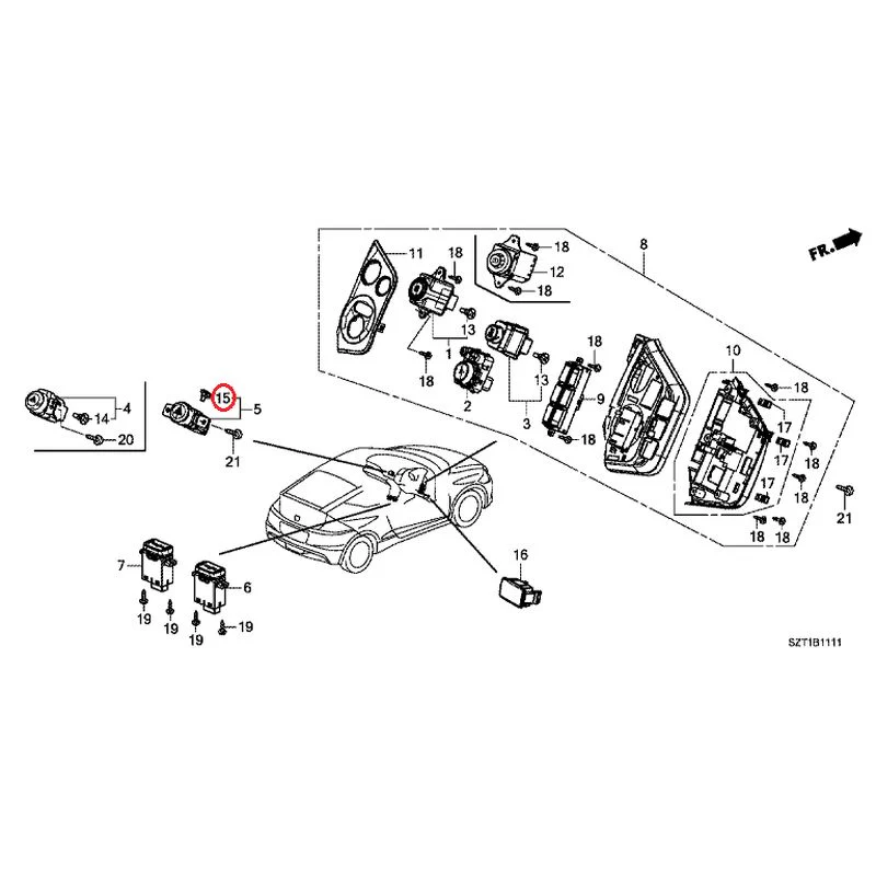 [NEW] JDM HONDA CR-Z ZF1 2012 Switches GENUINE OEM - Image 15