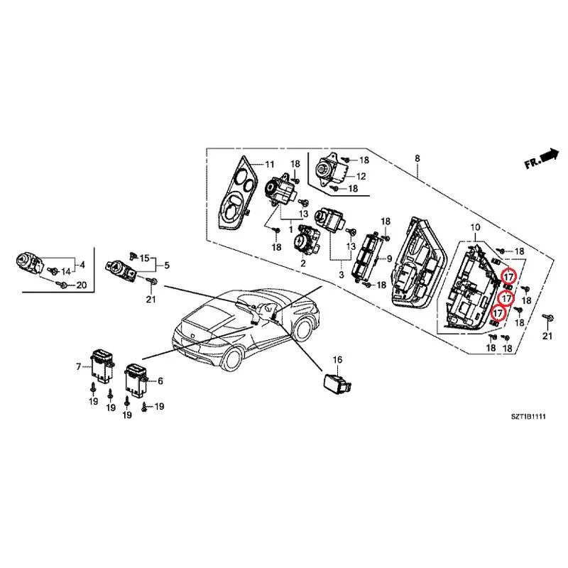 [NEW] JDM HONDA CR-Z ZF1 2012 Switches GENUINE OEM - Image 17