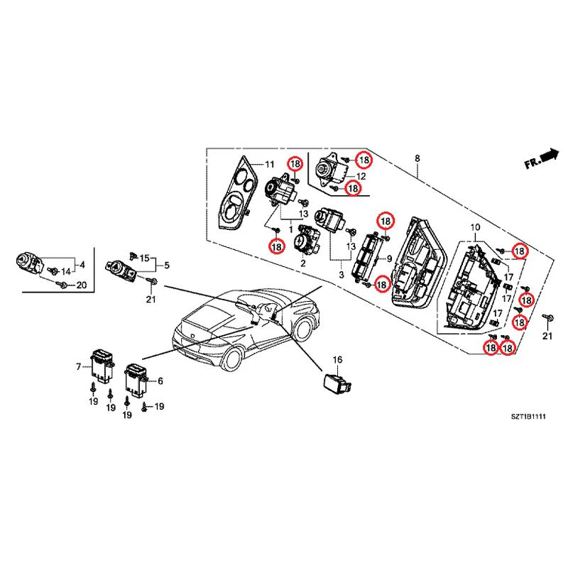 [NEW] JDM HONDA CR-Z ZF1 2012 Switches GENUINE OEM - Image 18