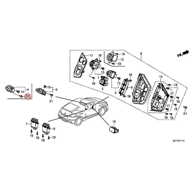 [NEW] JDM HONDA CR-Z ZF1 2012 Switches GENUINE OEM - Image 19