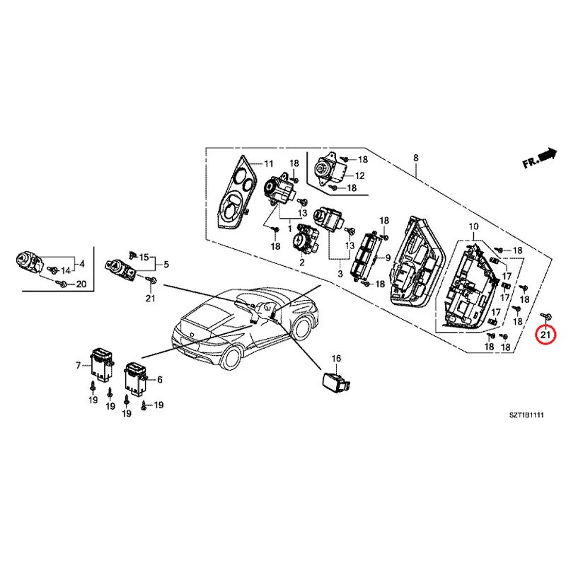 [NEW] JDM HONDA CR-Z ZF1 2012 Switches GENUINE OEM - Image 20