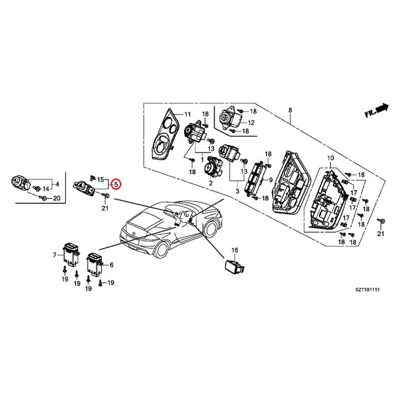 [NEW] JDM HONDA CR-Z ZF1 2012 Switches GENUINE OEM - Image 6