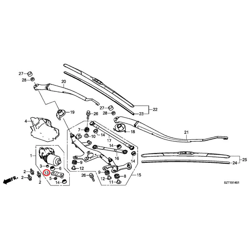 [NEW] JDM HONDA CR-Z ZF1 2012 Front Windshield Wiper GENUINE OEM - Image 14