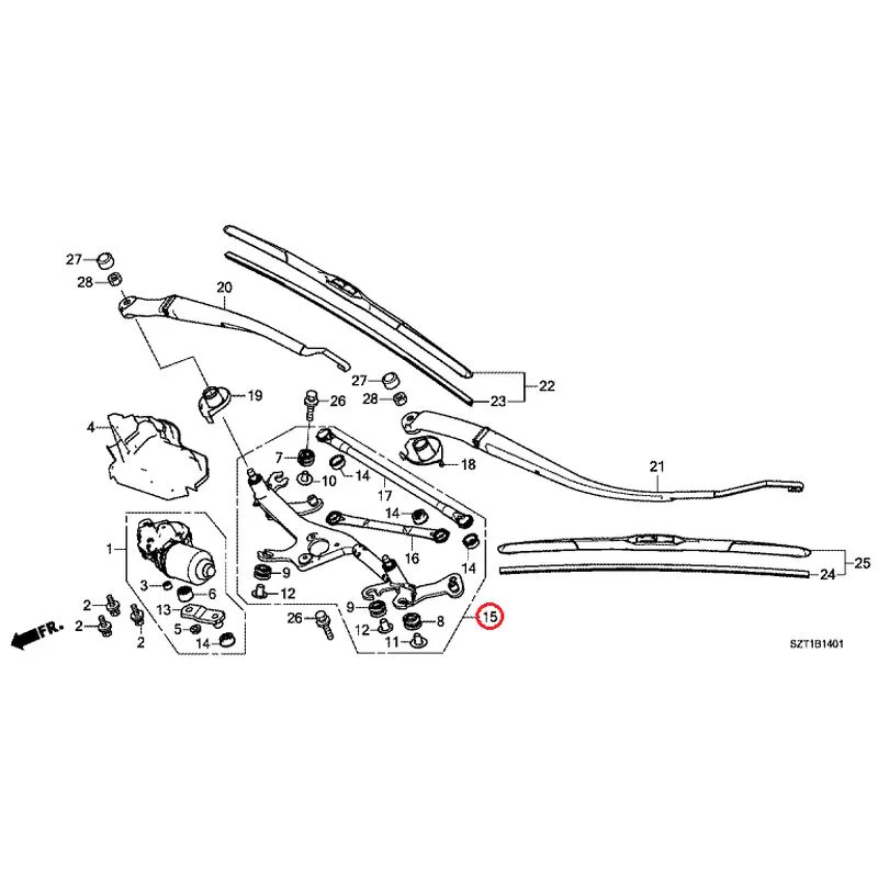 [NEW] JDM HONDA CR-Z ZF1 2012 Front Windshield Wiper GENUINE OEM - Image 16