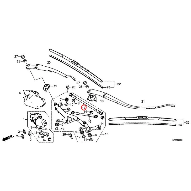 [NEW] JDM HONDA CR-Z ZF1 2012 Front Windshield Wiper GENUINE OEM - Image 18