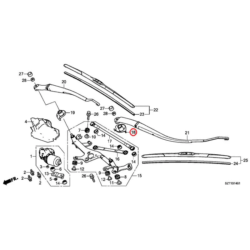 [NEW] JDM HONDA CR-Z ZF1 2012 Front Windshield Wiper GENUINE OEM - Image 19