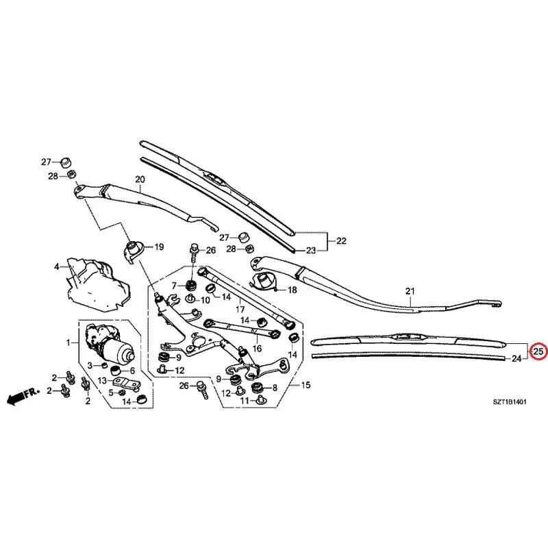 [NEW] JDM HONDA CR-Z ZF1 2012 Front Windshield Wiper GENUINE OEM - Image 27