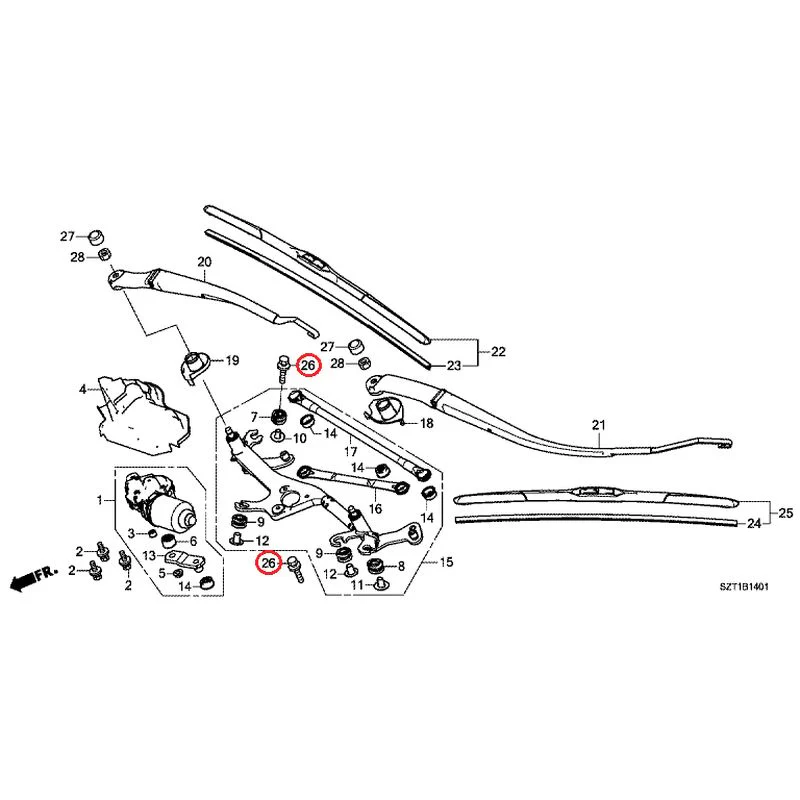 [NEW] JDM HONDA CR-Z ZF1 2012 Front Windshield Wiper GENUINE OEM - Image 28