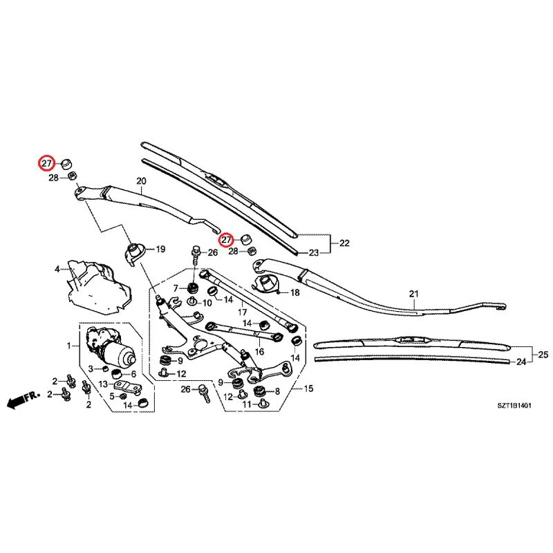 [NEW] JDM HONDA CR-Z ZF1 2012 Front Windshield Wiper GENUINE OEM - Image 29