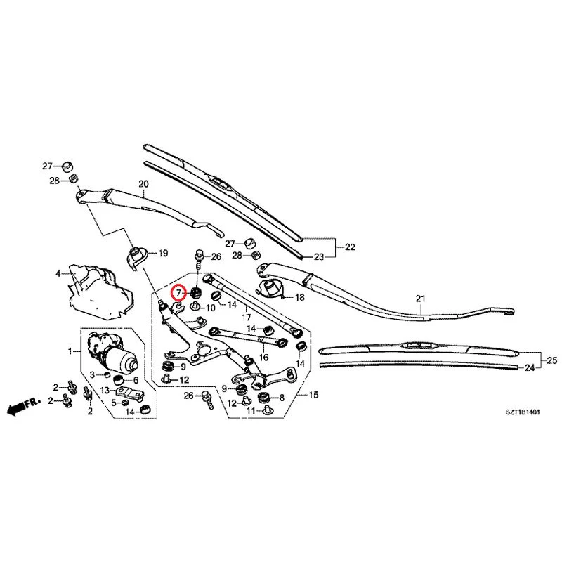 [NEW] JDM HONDA CR-Z ZF1 2012 Front Windshield Wiper GENUINE OEM - Image 8