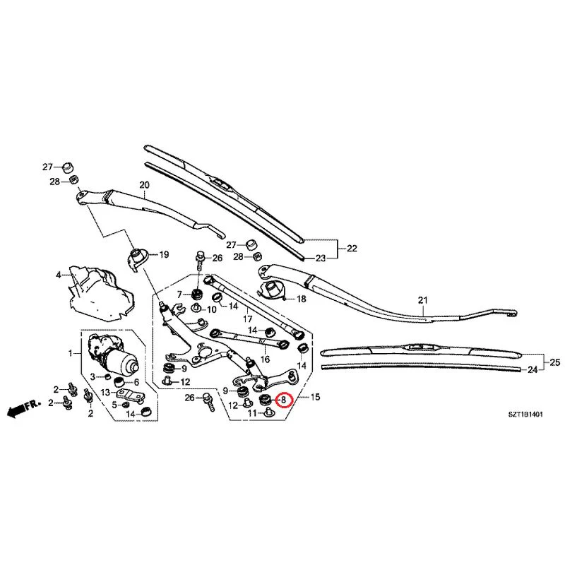 [NEW] JDM HONDA CR-Z ZF1 2012 Front Windshield Wiper GENUINE OEM - Image 9