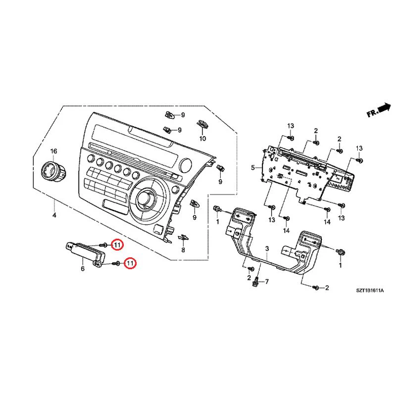 [NEW] JDM HONDA CR-Z ZF1 2012 Audio unit GENUINE OEM - Image 12