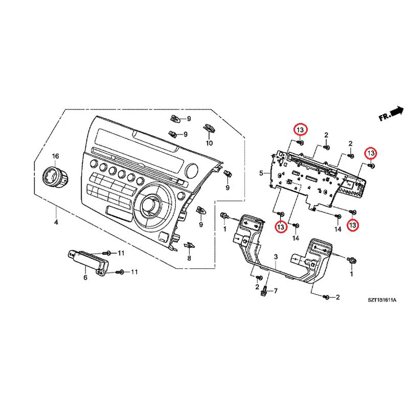 [NEW] JDM HONDA CR-Z ZF1 2012 Audio unit GENUINE OEM - Image 13